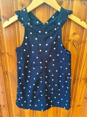 Carter's Navy Star Print Pinafore Jumper Dress